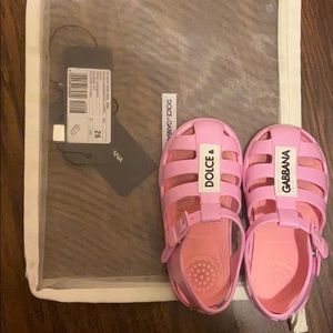 Pink Toddlers Dolce and Gabbana sandals
